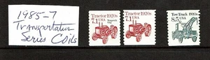 1985-7 U.S. TRANSPORTATION SERIES P/SET COILS LOT OF 3 Sc#1985- M/NH/OG - Picture 1 of 1