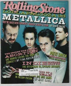 Rolling Stone Mag Lollapalooza Metallica Patti Smith 27. Juni 1996 040422RNON - Bild 1 von 1