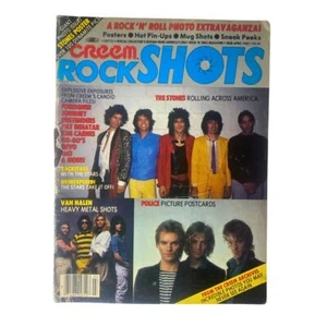 VTG Creem Rockshots Magazine March 1982 The Stones GD Interior w Poster No Label - Picture 1 of 5