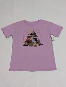 Girls Disney Wish Purple T-Shirt Size Large 10/12 New With Free Shipping - Picture 1 of 6