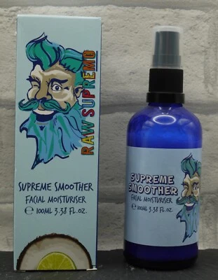 Raw Supremo Supreme Smoother Facial Moisturiser 100ml Coconut & Lime Free Post!