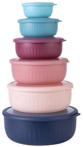 12-Piece Nesting Prep Bowl Set with Lids – Wide & Deep Plastic M - Picture 1 of 7