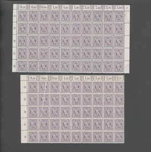 Am-Post-Bogen,Nr.17 ,2 Bogenteile,1x Packerkürzel, 1x Quetschfalte,xx (M9) - Picture 1 of 2