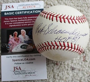 RED SCHOENDIENST (d. 2018) Signed OML Baseball JSA Authentic ST. LOUIS CARDINALS - Picture 1 of 3