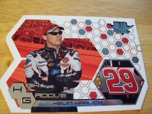 KEVIN HARVICK '04 WHEELS HIGH GEAR DIECUT INSERT CARD HG 8/27 NASCAR HIGH GROOVE