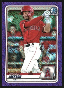 2020 Bowman Chrome Prospects Purple Shimmer Refractors #BCP244 Jeremiah Jackson