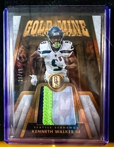 KENNETH WALKER III - 2023 Panini Gold Standard Tri-Color Patch /49