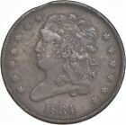 1/2c - Half Cent - 1834 Classic Head United States - Half Cent *721