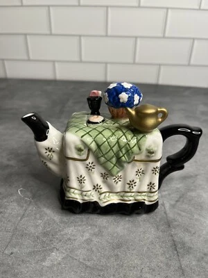 HH Houston Harvest Breakfast Table Setting Ceramic Floral Teapot Collection - Image 1 of 4