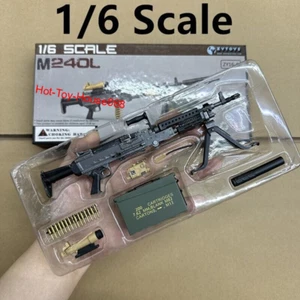 1/6 Scale US M240B/M240L Machine Gun W/ Metal Bullet Chain Fit for 12" Figure - Picture 1 of 23