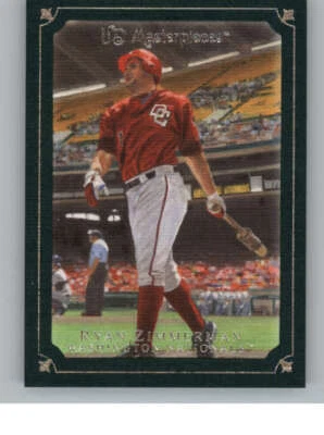 2007 UD Masterpieces Green Linen #67 Ryan Zimmerman (ref 145074) - Image 1 of 2