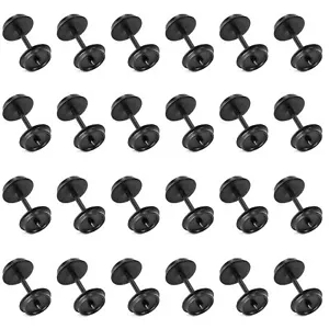 24pcs HO Scale 1:87 POM Plastic 36" Wheels for Model Train Wheelset HP29HO - Picture 1 of 6