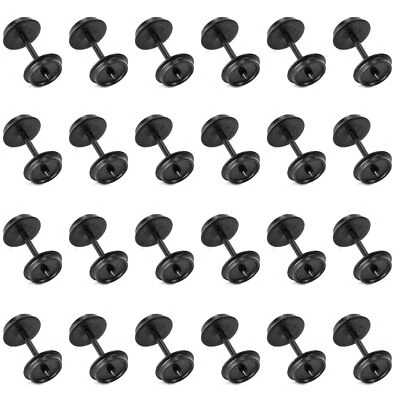 24pcs HO Scale POM Plastic 36" Wheels for Model Train 1:87 Wheelset HP29HO - Image 1 of 4