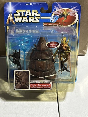 Star Wars Flying Geonosian W/ Sonic Blaster Attack of the Clones Hasbro NEW Cover