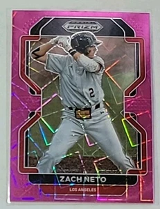 Zach Neto 2022 Panini Prizm Draft Picks Pink Velocity Prizm Los Angeles Angels - Picture 1 of 1