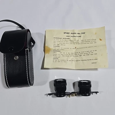Vidrio de ópera deportivo vintage RARO n.º 229 Sportiere con caja 2,8x28 recubierto Japón Foto 1 de 4