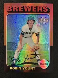 2001 Topps Archives Reserve #86 Robin Yount Milwaukee Brewers - Picture 1 of 2
