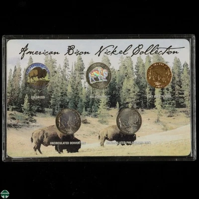 Colección American Bison Nickel - Juego de 5 monedas Westward Journey 2005 Foto 1 de 4