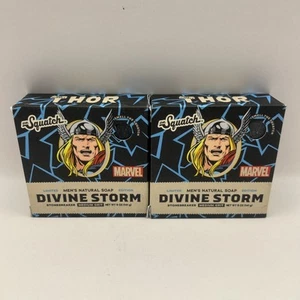 Lot 2 Pack Dr Squatch Divine Storm Thor Limited Edition Soap Marvel Avengers - Picture 1 of 3