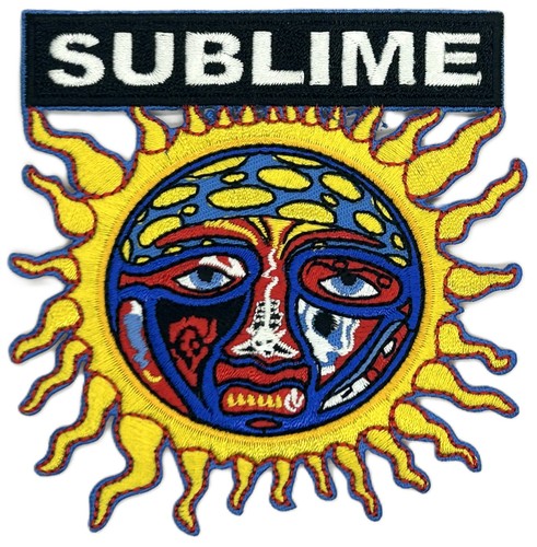 Sublime Ska Punk Reggae Music Band Embroidered Iron on Patch Applique ...