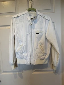 Vintage Members Only Jacket Windbreaker Lightweight white Junior 9/10 - Picture 1 of 9