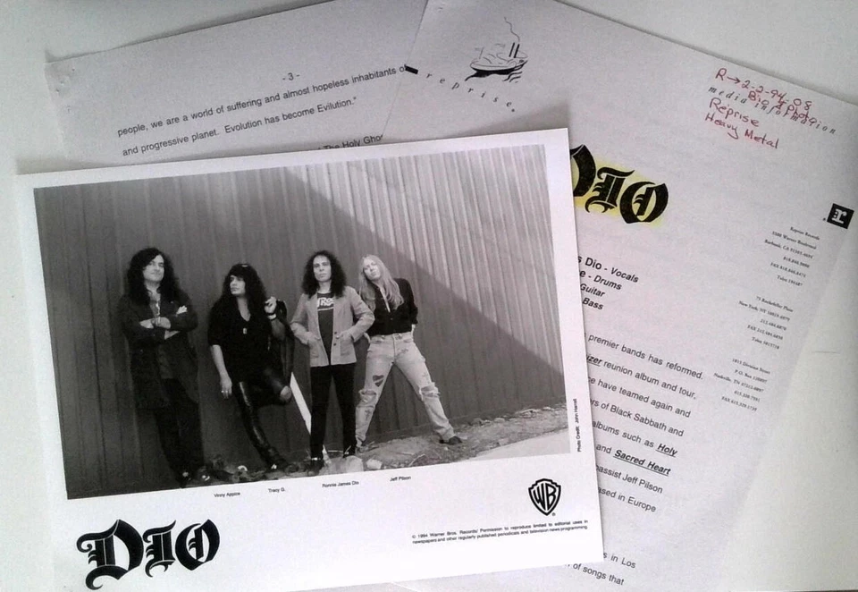 DIO Ronnie James Dio 1994 Photo Promo Music Press Kit - Reprise Records - Image 1 of 1