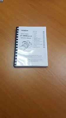 OLYMPUS E-M10 MK II FOTOCAMERA STAMPATA MANUALE UTENTE MANUALE 171 PAGINE A5