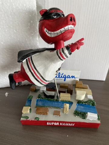 2018 ROCKFORD ICEHOGS SUPER HERO SUPER HAMMY SGA BOBBLEHEAD BLACKHAWKS Cover