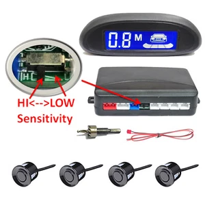 4 Parking Sensors LED Car Auto Backup Reverse Rear Radar System Alert Alarm A8V2 - Afbeelding 1 van 7