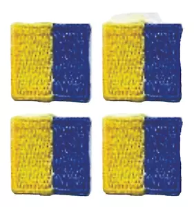 Maritime Signal Flag Letter K Patch Embroidered Kilo Iron on (5/8") Lot of 4 - Picture 1 of 2