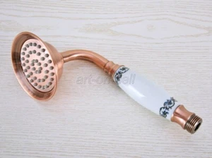Red Copper Bathroom Telephone Style Ceramics Hand Held Shower Head Sprayer - Picture 1 of 7