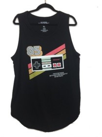 Nintendo NES Controller 85 T-shirt Graphic Tee Tank BLACK  NEW size M