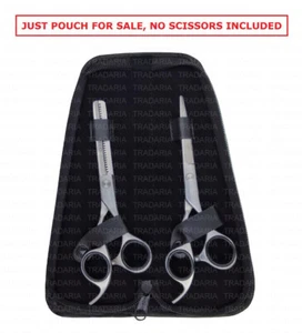 5" 5.5" 6" BARBER HAIR CUTTING THINNING SCISSORS SHEARS POUCH COVER CASE WALLET - Picture 1 of 5