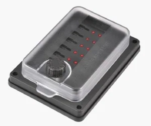 NARVA 10 Way Fuse Block LED Fuse Junction Box Blade Fuse Terminal Box 54445BL - Picture 1 of 4