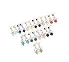 Wholesale 925 11PR Solid Sterling Silver Turquoise Mixstone Stud Earring Lot i01
