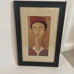 Vintage Guy Mourand Framed Male Art Print. 18” X12” Excellent Condition. - Picture 1 of 13