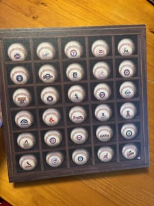 Baseball Canvas Print 14x14 MLB Mets Cubs Reds Dodgers Sox M’s Rangers NY Logo - Picture 1 of 9