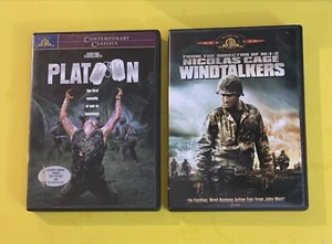 PLATOON & WINDTALKERS (2 DVD SET)  LIKE NEW W/INSERTS - FAST FREE SHIPPING - Picture 1 of 11