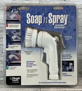 Vintage Soap ‘n Spray All-In-One Sink Sprayer Plumb Craft By Waxman NOS SEALED! - Picture 1 of 7