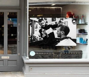 3D Hombre Corte de Cabello R1406 Barbería Ventana Pegatinas Vinilo Papel pintado Pared Murales Ka - Imagen 1 de 11
