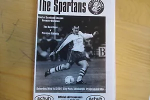 EDINBURGH SPARTANS V PRESTON ATHLETIC 1/5/04 - Picture 1 of 1