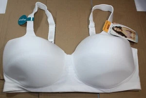 NUEVO CON ETIQUETAS VANITY FAIR mantiene tu fresco sujetador sin cables 71355 figura completa transpirable BLANCO - Imagen 1 de 5