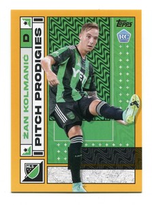 2022 Topps MLS Zan Kolmanic Rookie RC Gold 11/50 Pitch Prodigies Austin FC #86