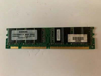 Siemens HYS64V8200GU-8 8Mx64MB SDRAM PC100-222-620 RAM - Image 1 of 2