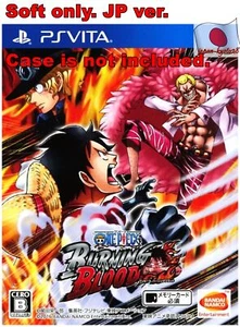 PS Vita JP Soft only PSV ONE PIECE BURNING BLOOD - Picture 1 of 1