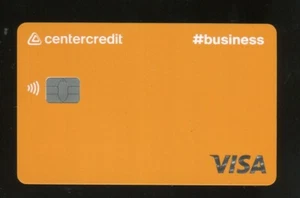 KAZAKHSTAN: RARE BCC Expired VISA Business debit card of CenterCredit BANK chip - Picture 1 of 2