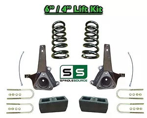 Kit de elevación de bobinas elevadoras de husillo trasero de 6"" y 4"" para 08 Dodge Ram 1500 2x4 V8 - Imagen 1 de 1
