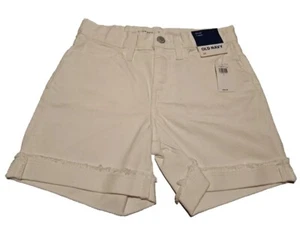 NWT Girls Old Navy Size 10 Shorts High Rise Adjustable Waist, White  - Picture 1 of 5