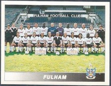 PANINI FOOTBALL LEAGUE 95 -#573-FULHAM TEAM PHOTO