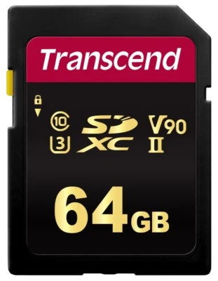 64GB Transcend 700 SDXC UHS-II U3 V90 SD Memory Card CL10 285MB/s MLC Flash - Bild 1 von 2
